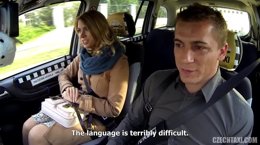 Ani Black Fox sex in taxi