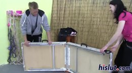 Cute Linda rides on a thick member