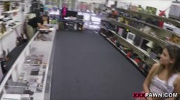 Hot Latina Fucking In XXX Pawn Shop