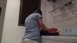 laundry masturbating with sister