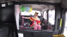 FakeTaxi - Lady Bug-Driver Fucks Valentine Clown