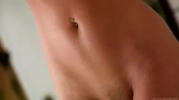 Pretty blonde tease with her boobs