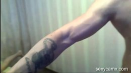 Hot brunette gets fucked hard by a muscular guy live at sexycamx
