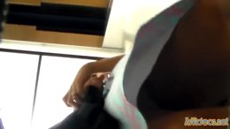 Upskirt in lift