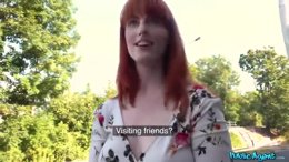 Dirty hot American redhead beauty
