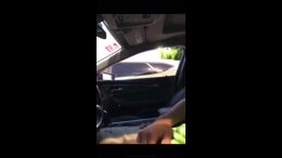 Latino flashes asian teen