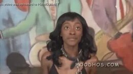 Sexy chocolate teen submits to white men