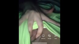 Teen plays with pussy in her to her friends bed while she sleepss