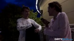 Dirty Flix - Nerdy coed Alex Swon fucks hot stranger