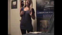 Cock hungry teen gets on her knees