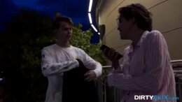 Dirty Flix - Nerdy coed Alex Swon fucks hot stranger