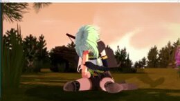 Goblin Slayer: Elf girl gets creampie in the forrest