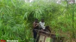 FUCKING  ABOKI BIG BLACK COCK IN MY MAMA FARM