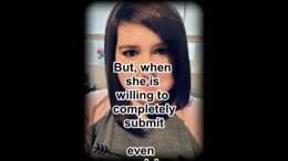Sub Spanks Herself