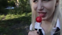 Stranger fucked a Teen Student Girl in exchange for chocolate bars!