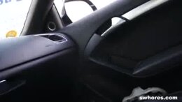 Slovak teen prostitute gets paid for blowjob and doggystyle