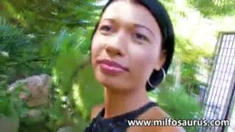 Brunette milf gets stuffed