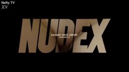 Sexy Blonde Teasing in white lingerie for Nudex
