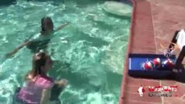 Aften Opal & Kylie Rocket Get Dirty in the Pool
