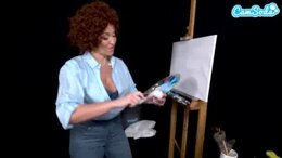 Big Tits MILF Ryan Keely Cosplay As Bob Ross Gets Horny During Painting Tutorial