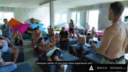 Multiple Big Dig Hunks Take Turns Smashing Stacked European Babes Holes!