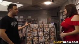 Maggie Green Found Gloryhole With A BBC In An Adult Shop